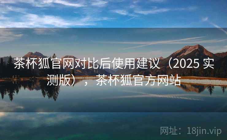 茶杯狐官网对比后使用建议（2025 实测版），茶杯狐官方网站