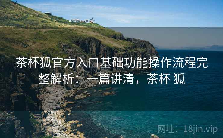 茶杯狐官方入口基础功能操作流程完整解析：一篇讲清，茶杯 狐